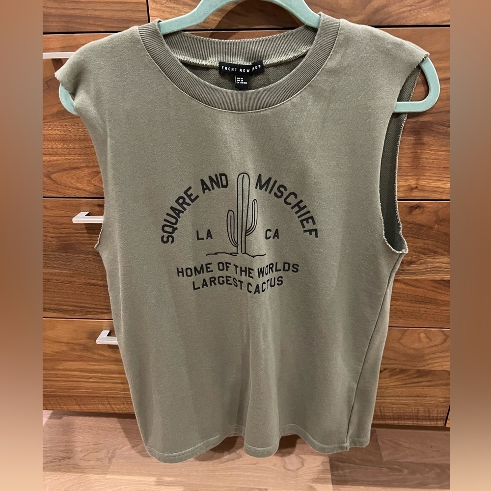 Front row shop green thick tank
